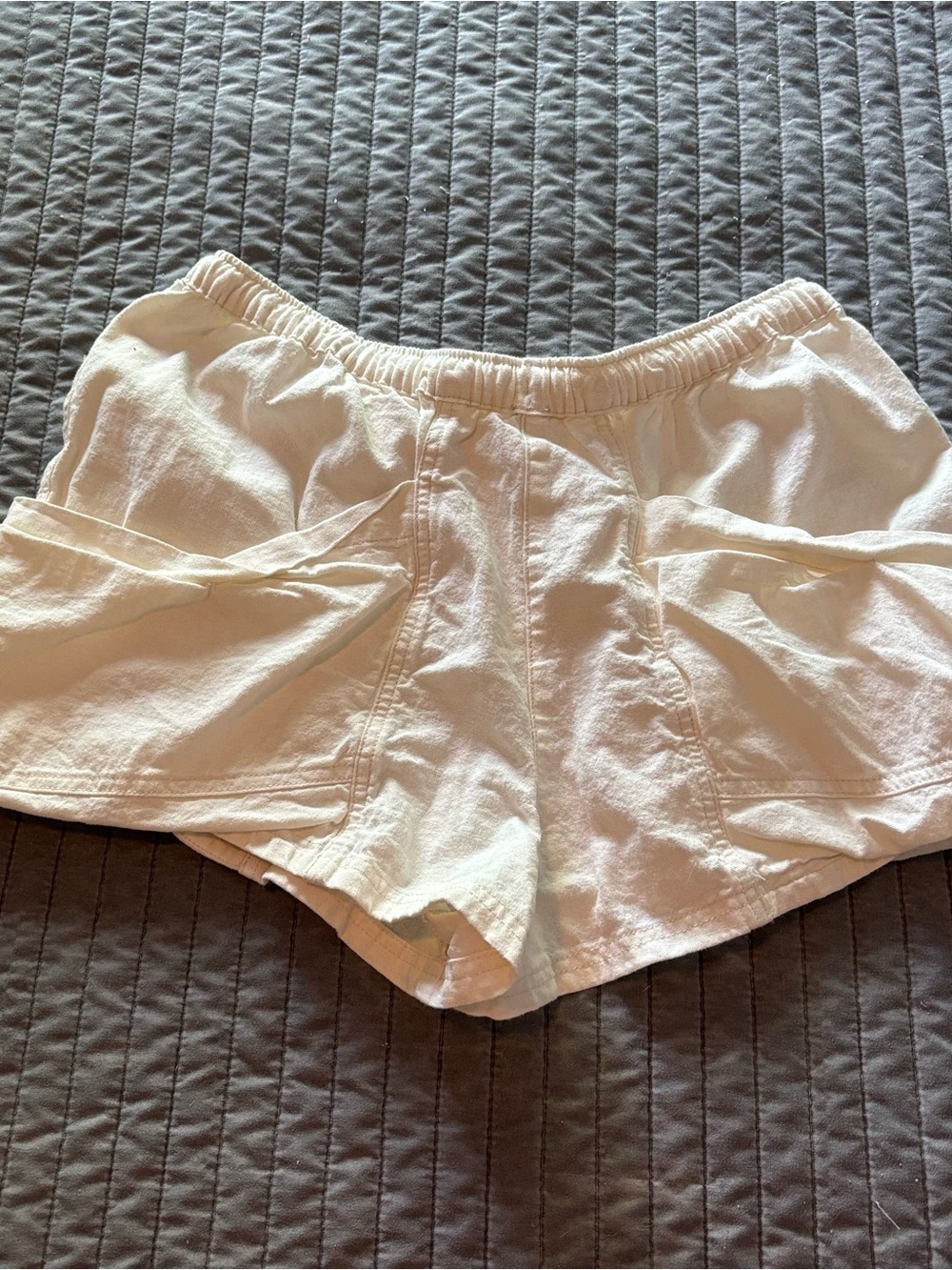 Free People Good Fortune solid cotton linen shorts - Picture 5 of 6